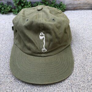 WELD MFG Coffee Dad Hat Men's One Size Green Adjustable Cap 100% Cotton